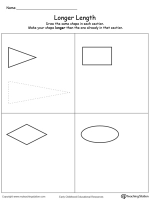 Long and Short Measurement Worksheet