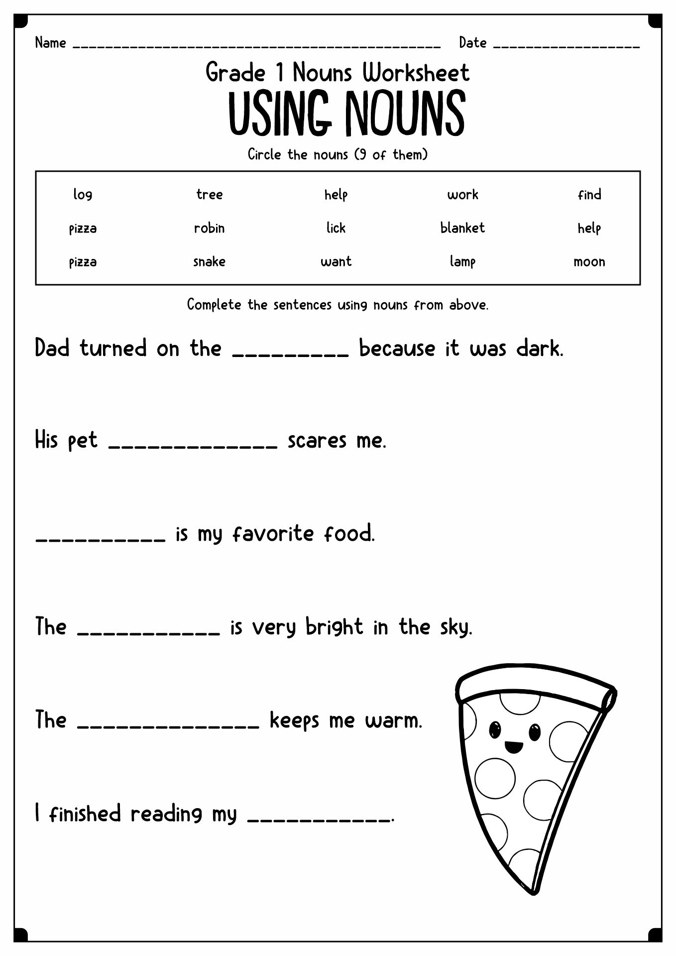 6 easy tips for teaching noun activities in first grade firstieland ...