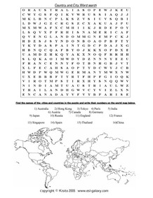 9 Countries Geography Worksheets / worksheeto.com