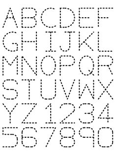 Free Printable Traceable Alphabet Letters