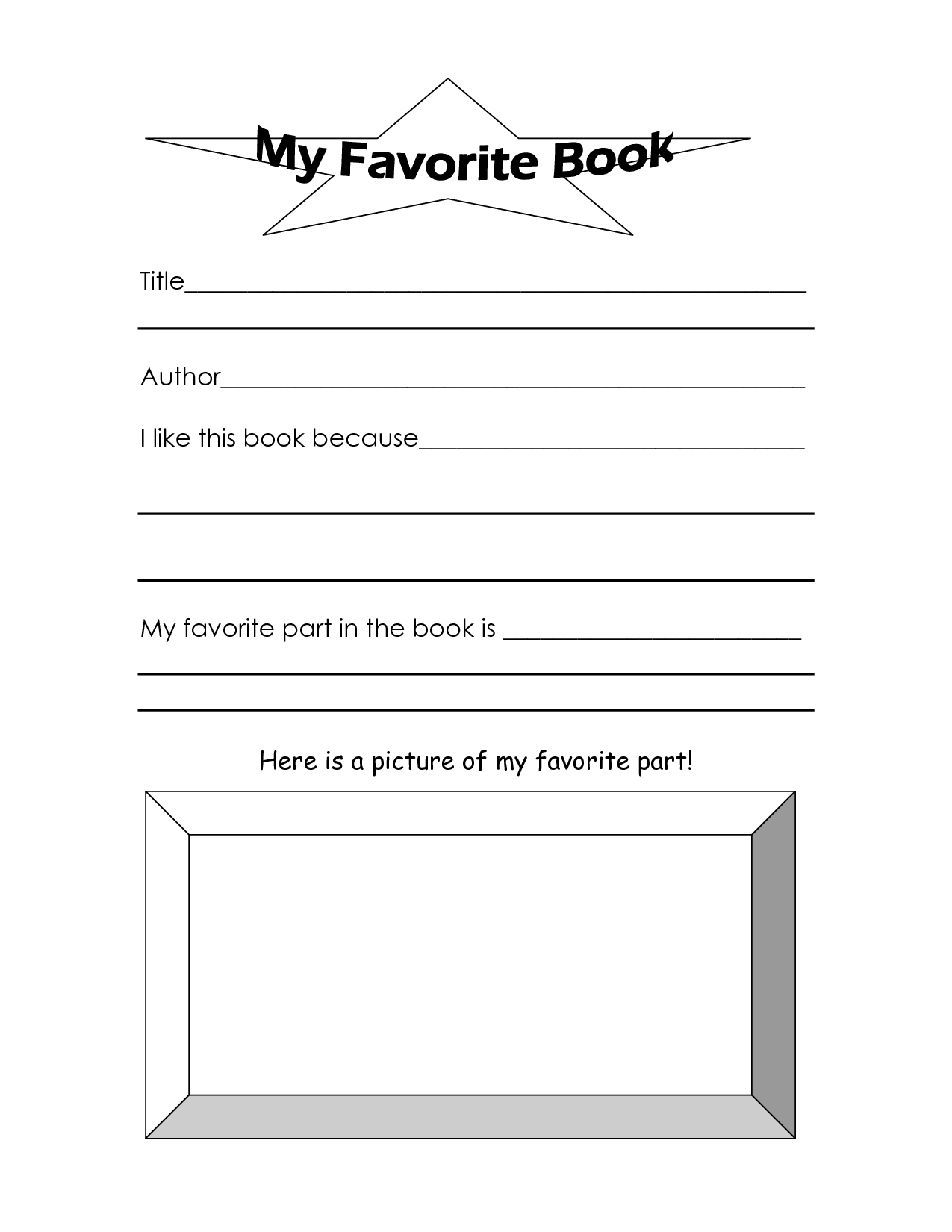 17 Best Images of My Favorite Memory Worksheet - My Memory Book ...