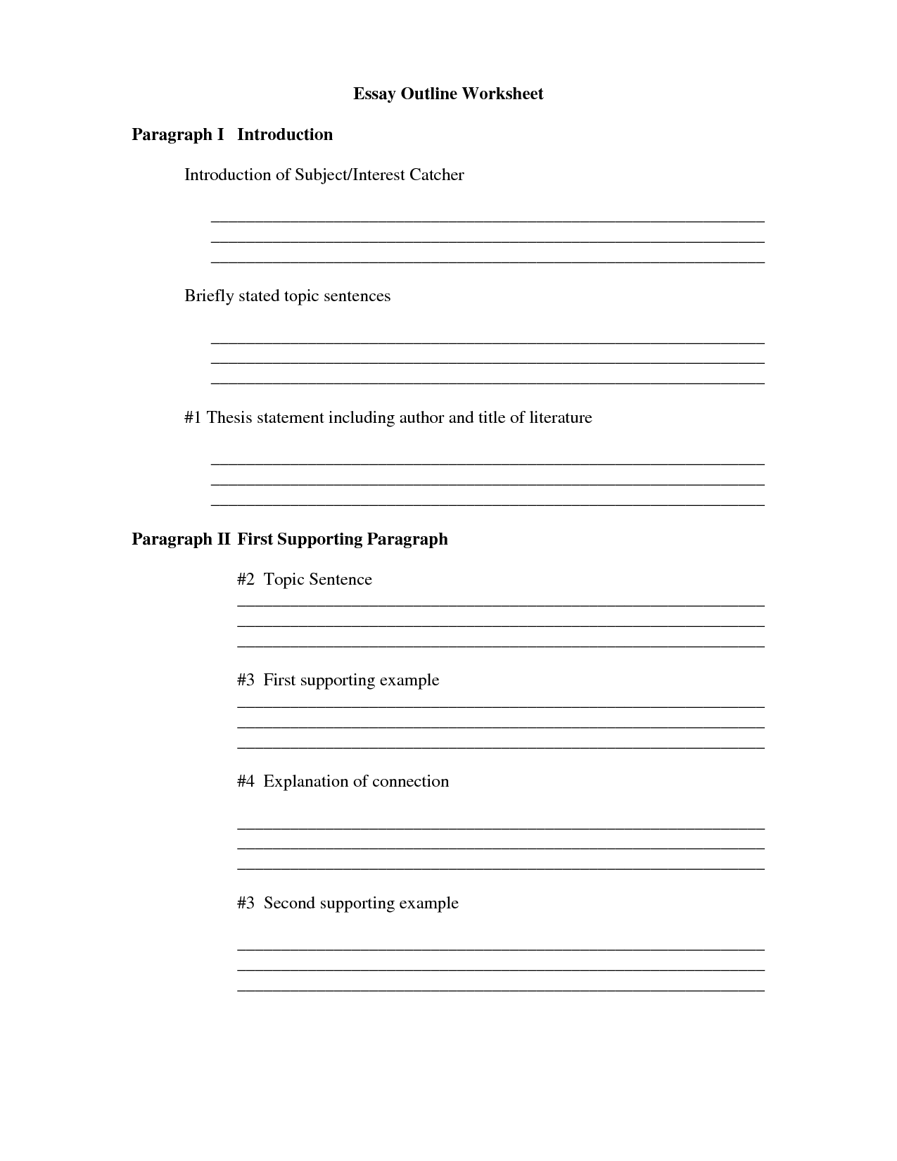 12 Paragraph Development Worksheets Worksheeto