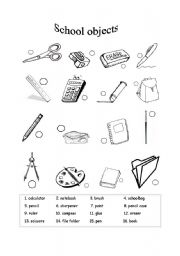 13 Best Images of School Worksheets Matching Objects - SchoolObjects ...