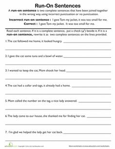 3rd Grade Sentence Writing Worksheets