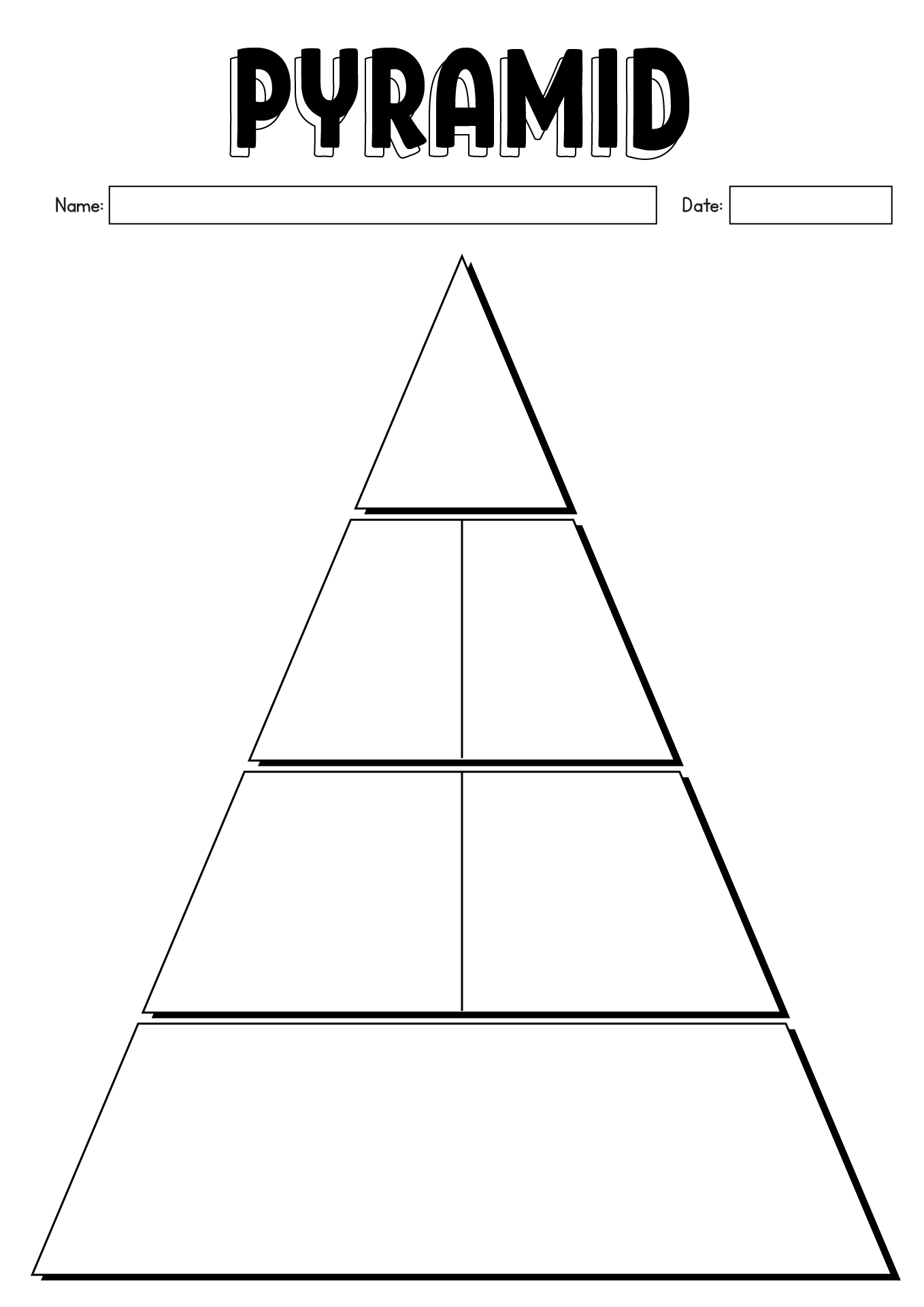 12 Large Printable Blank Pyramid Worksheet Worksheeto