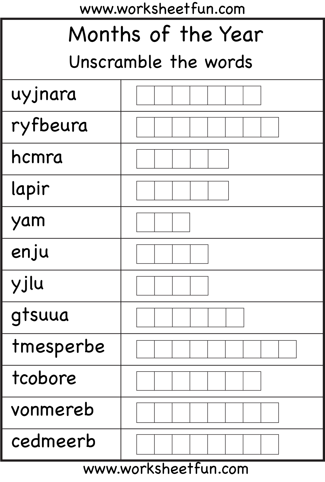 12 Days Of The Week Matching Worksheets Worksheeto