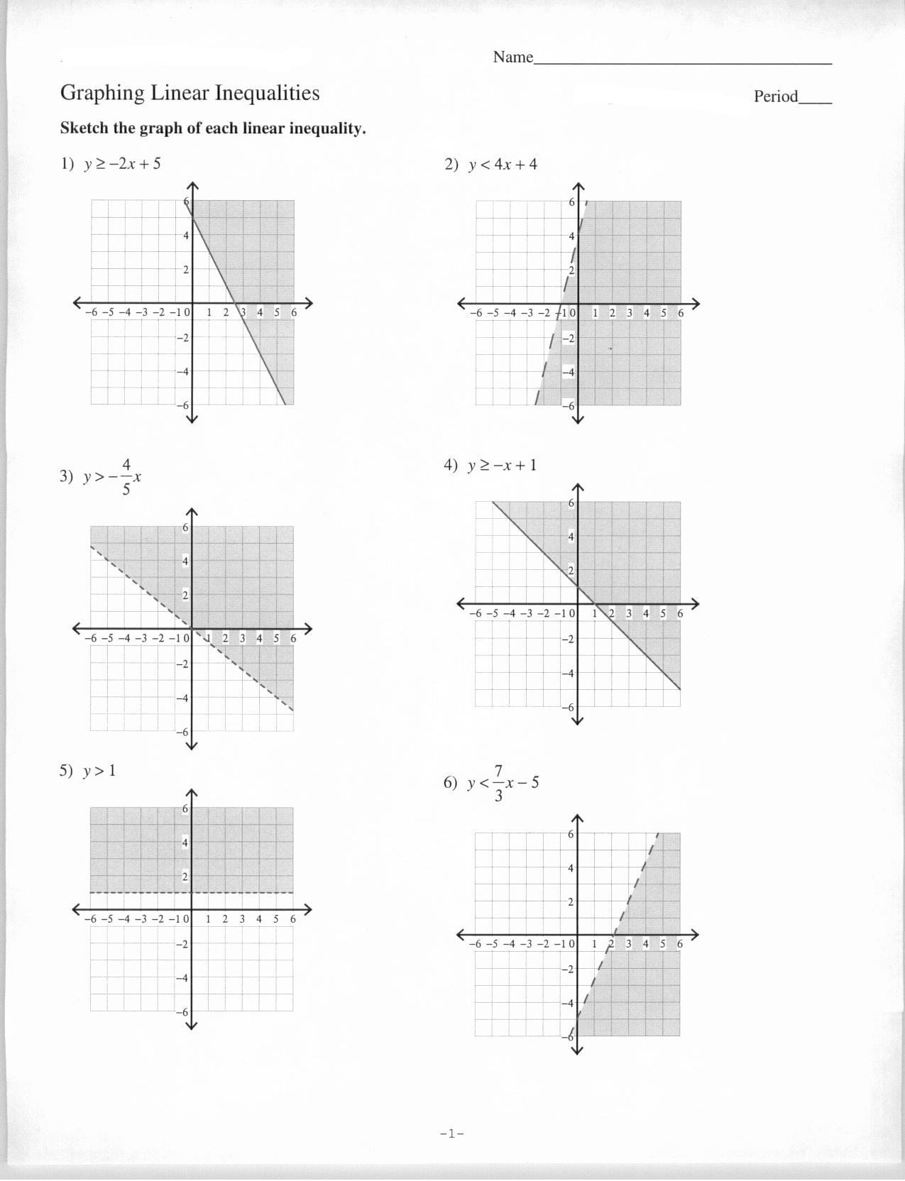 7 Linear Programming Worksheet Worksheeto