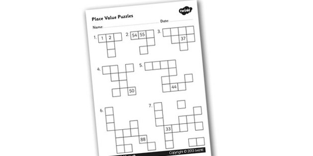 Missing Number Puzzle Worksheet