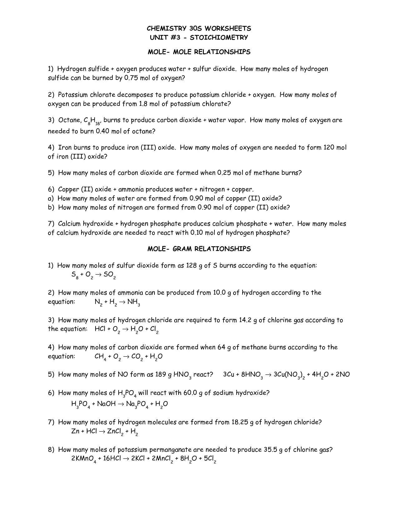 14 Stoichiometry Worksheet 2 Answer Key Worksheeto