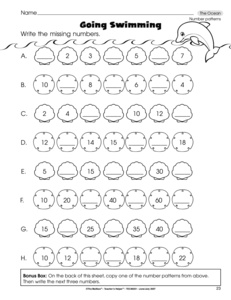 Skip Counting Math Worksheets