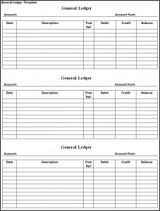 Free General Ledger Template