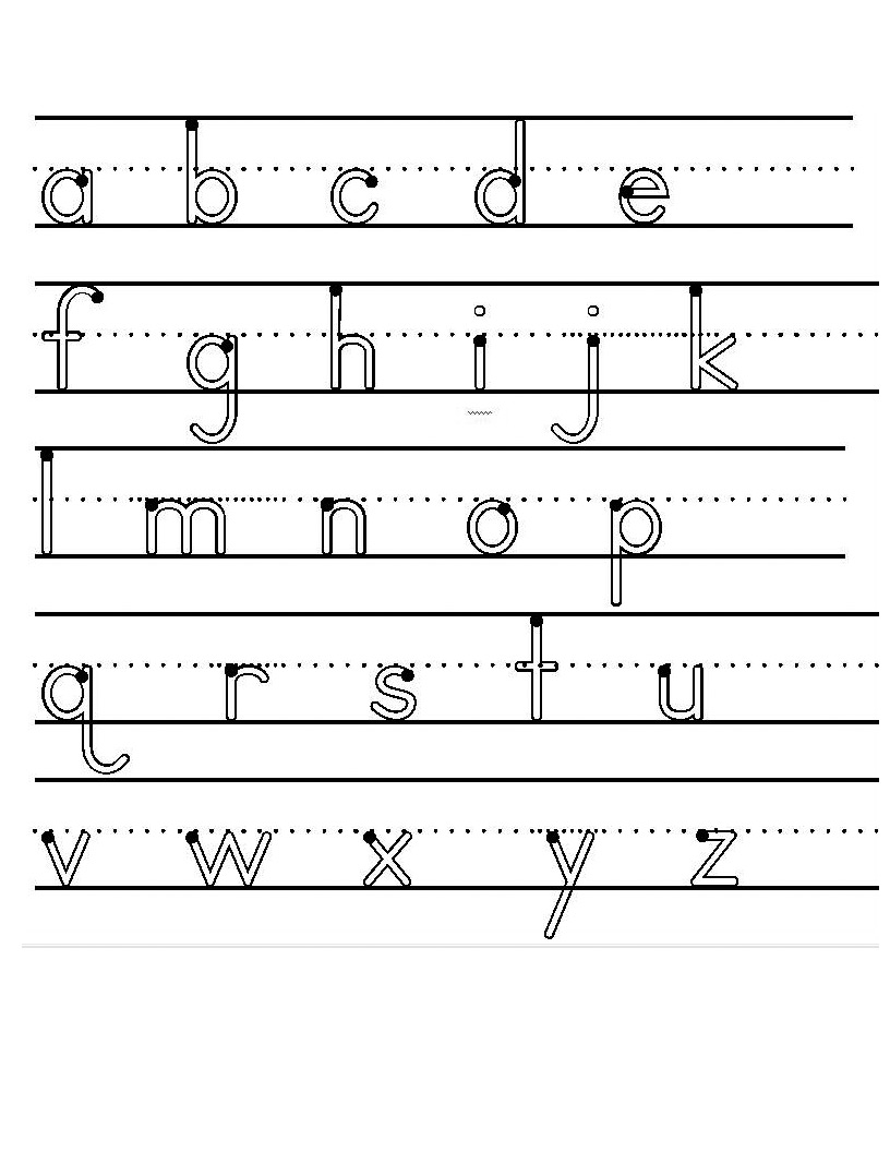 Free Printable Lowercase Letter Formation Worksheets - Printable Templates