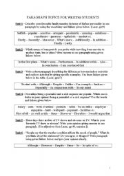 Paragraph Writing Worksheets