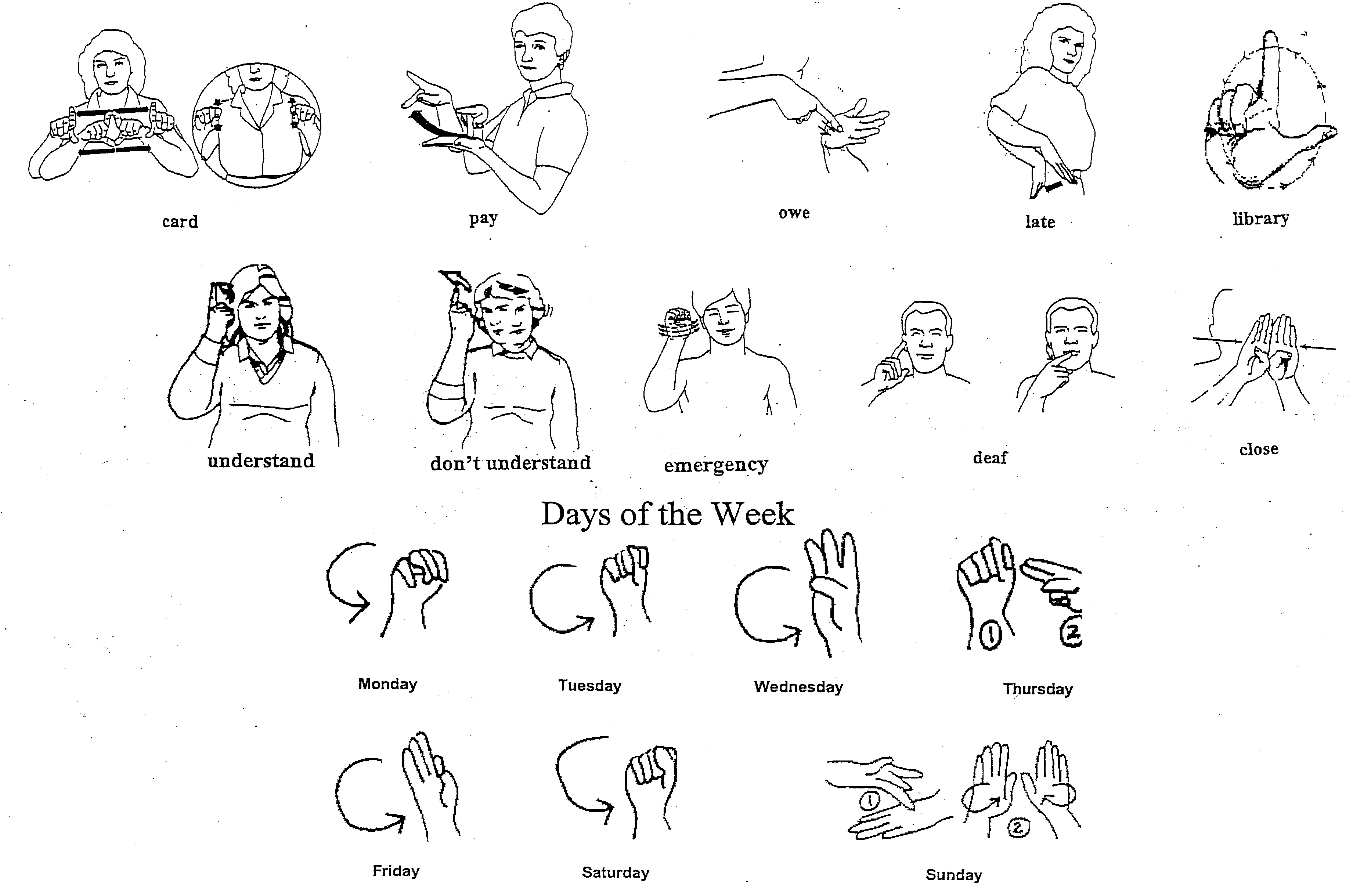 ASL American Sign Language Words