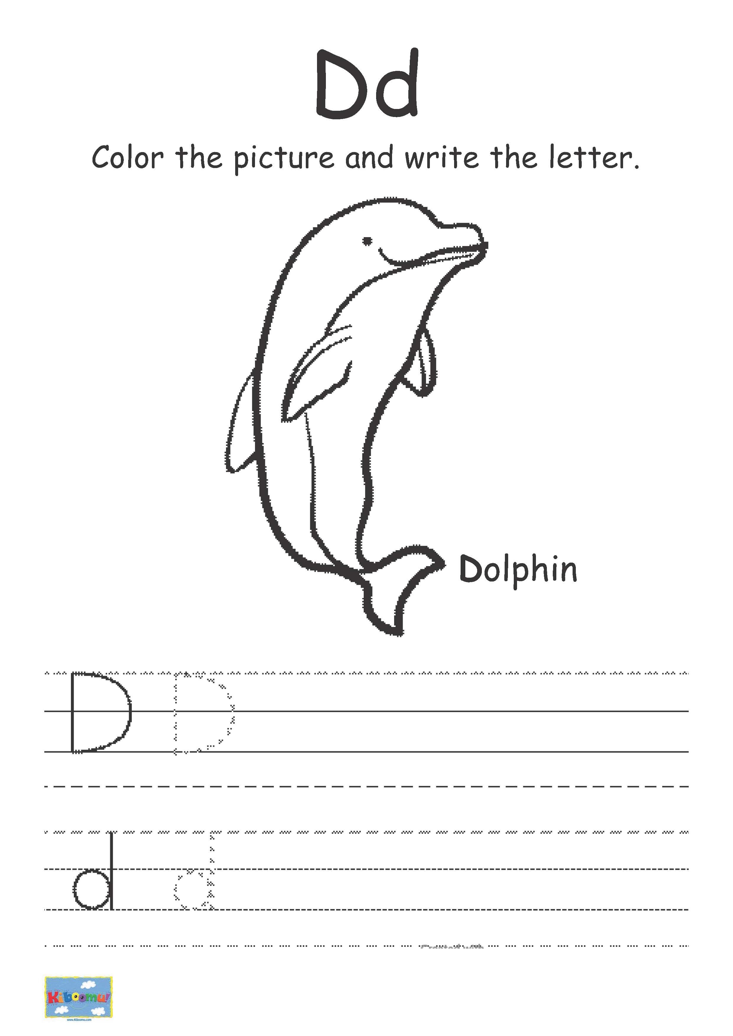 Letter D Worksheets For Kindergarten Pdf