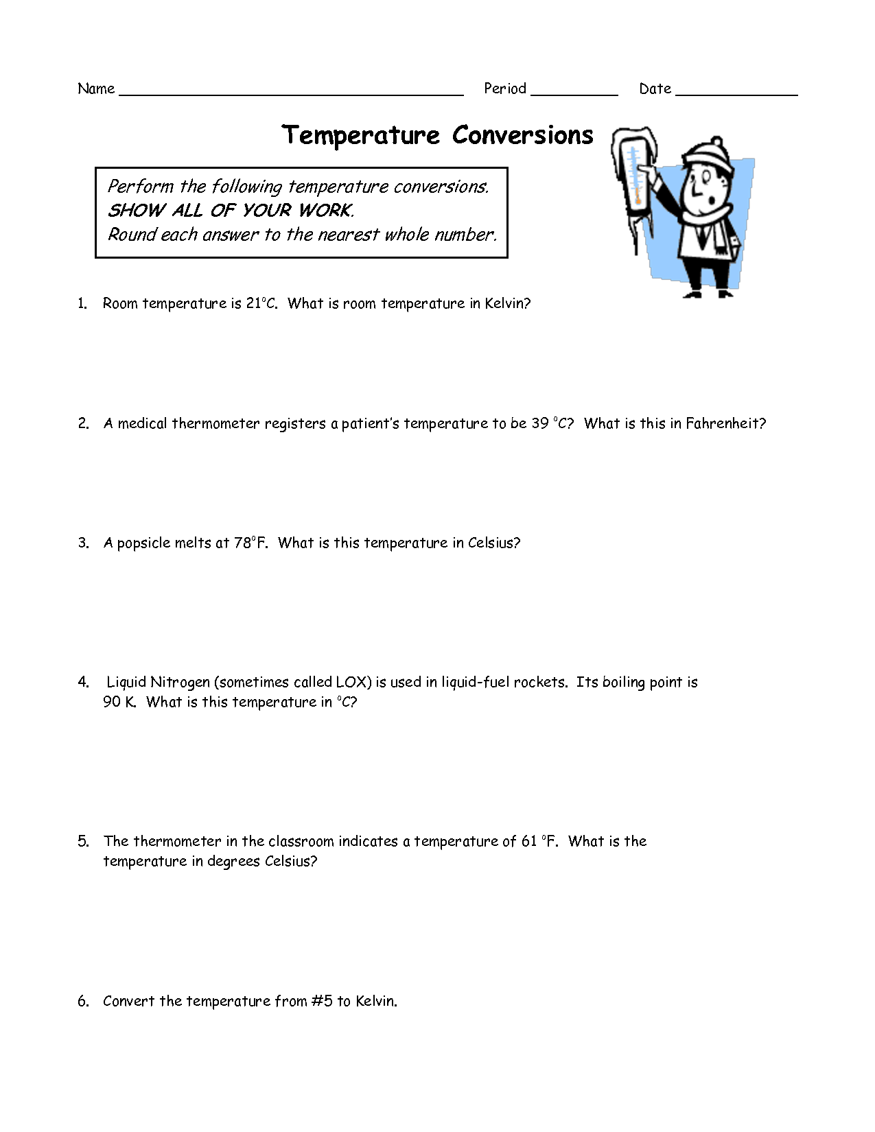 14 Kelvin Temperature Conversion Worksheet Worksheeto