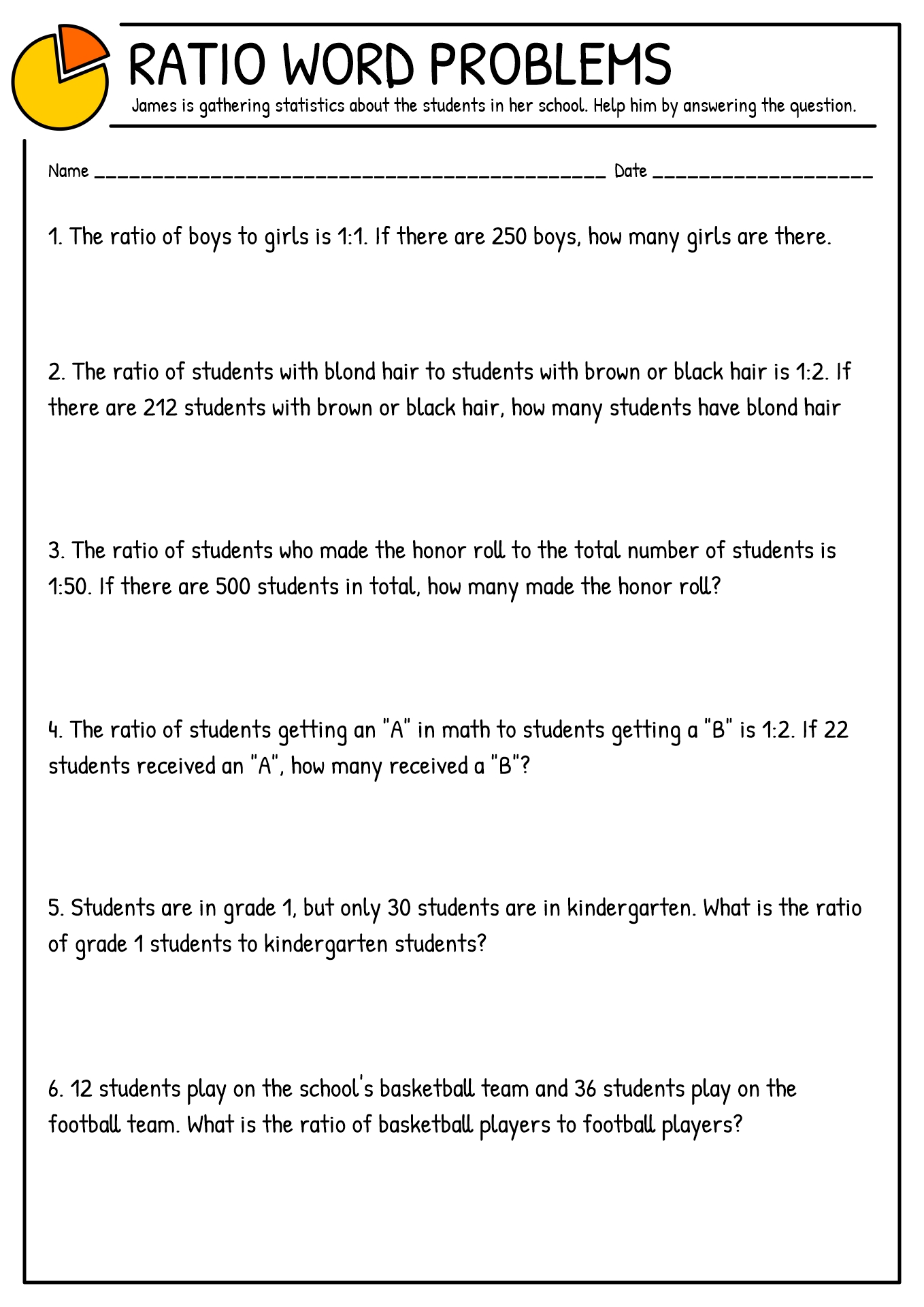 Math Worksheets Ratio And Proportion