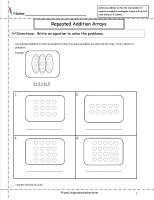 Repeated Addition Arrays Worksheets