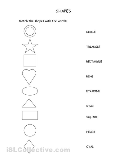 Spanish Shapes Worksheets Printable