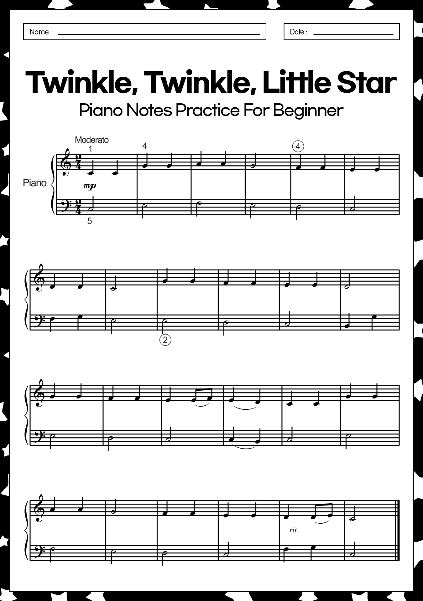 11 Piano Notes Worksheets - Free PDF at worksheeto.com