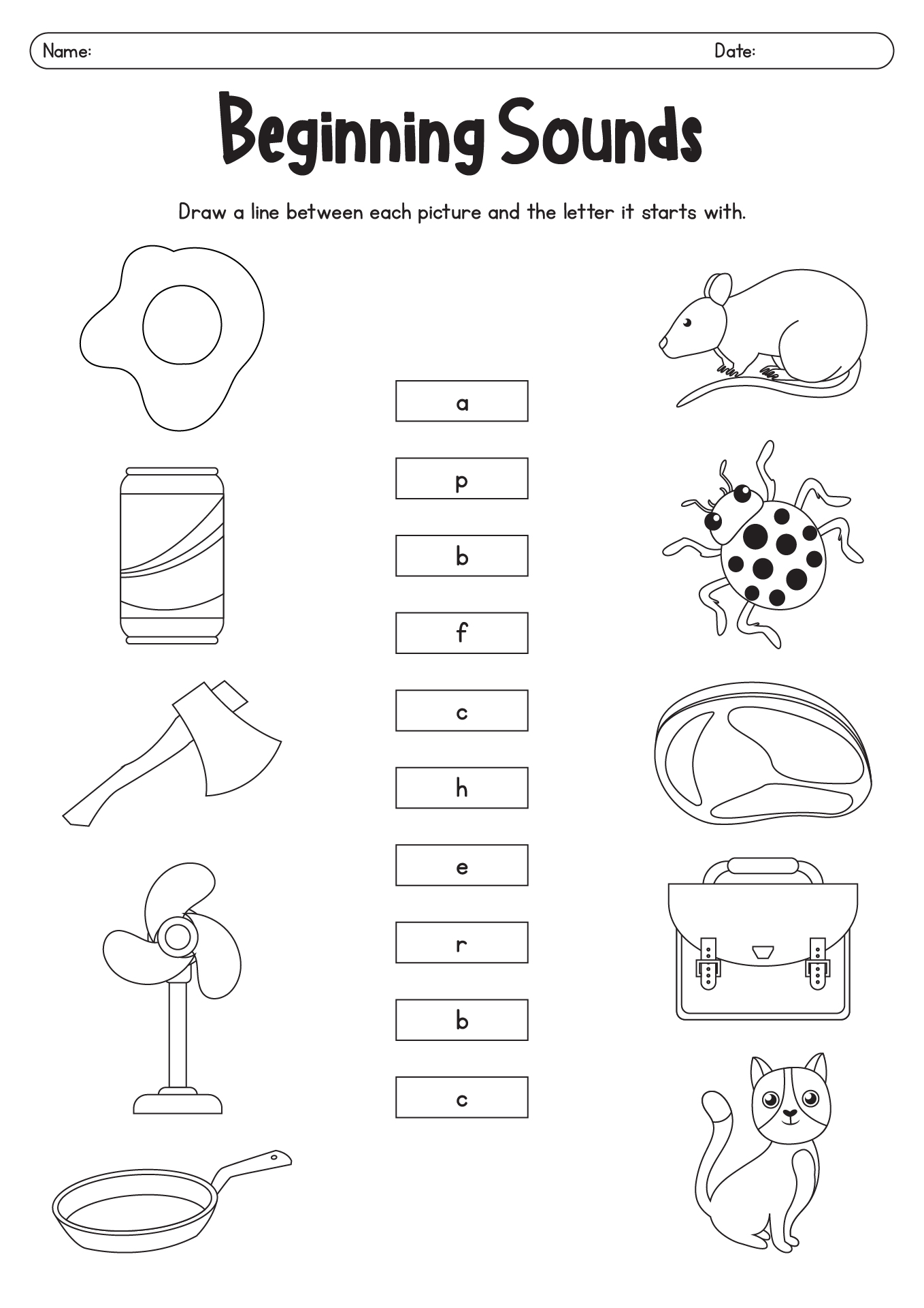 Beginner Phonics Worksheets For First Grade