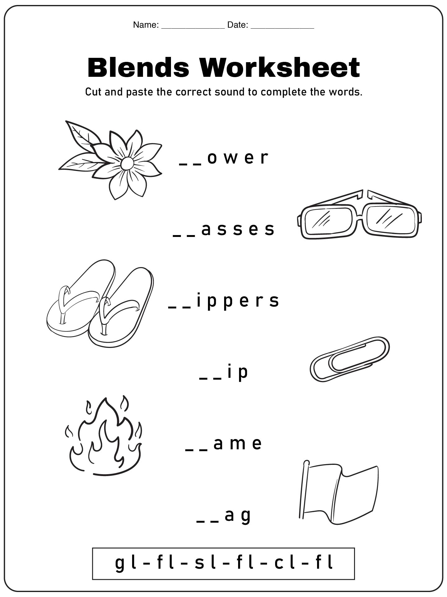 First Grade Phonics Practice Sheets