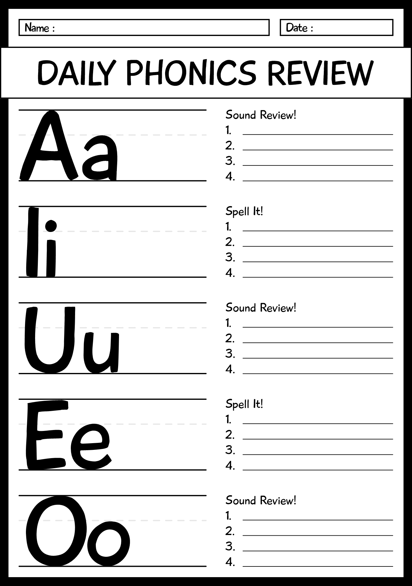 Saxon Phonics First Grade Reading Comprehension Exercises