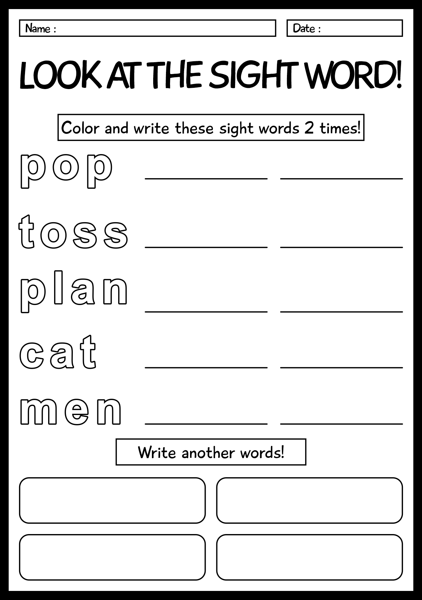 Saxon Phonics Intervention Worksheets for First Grade