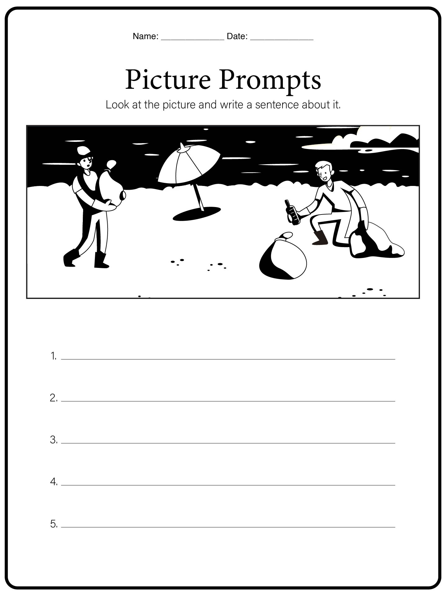 Creative Writing Prompts for 1st Grade Students