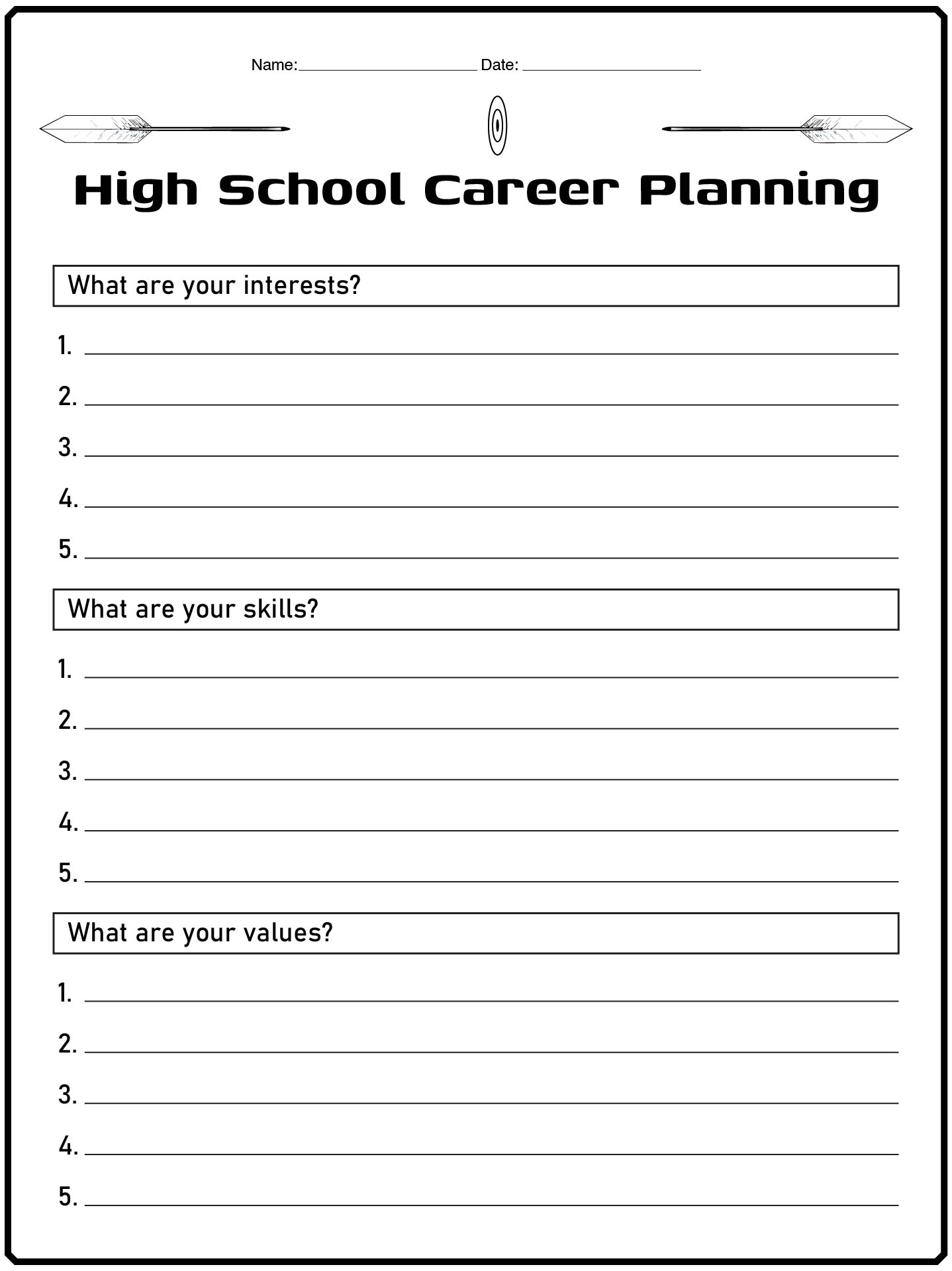 12 Career Exploration Printable Worksheets - Free PDF at worksheeto.com