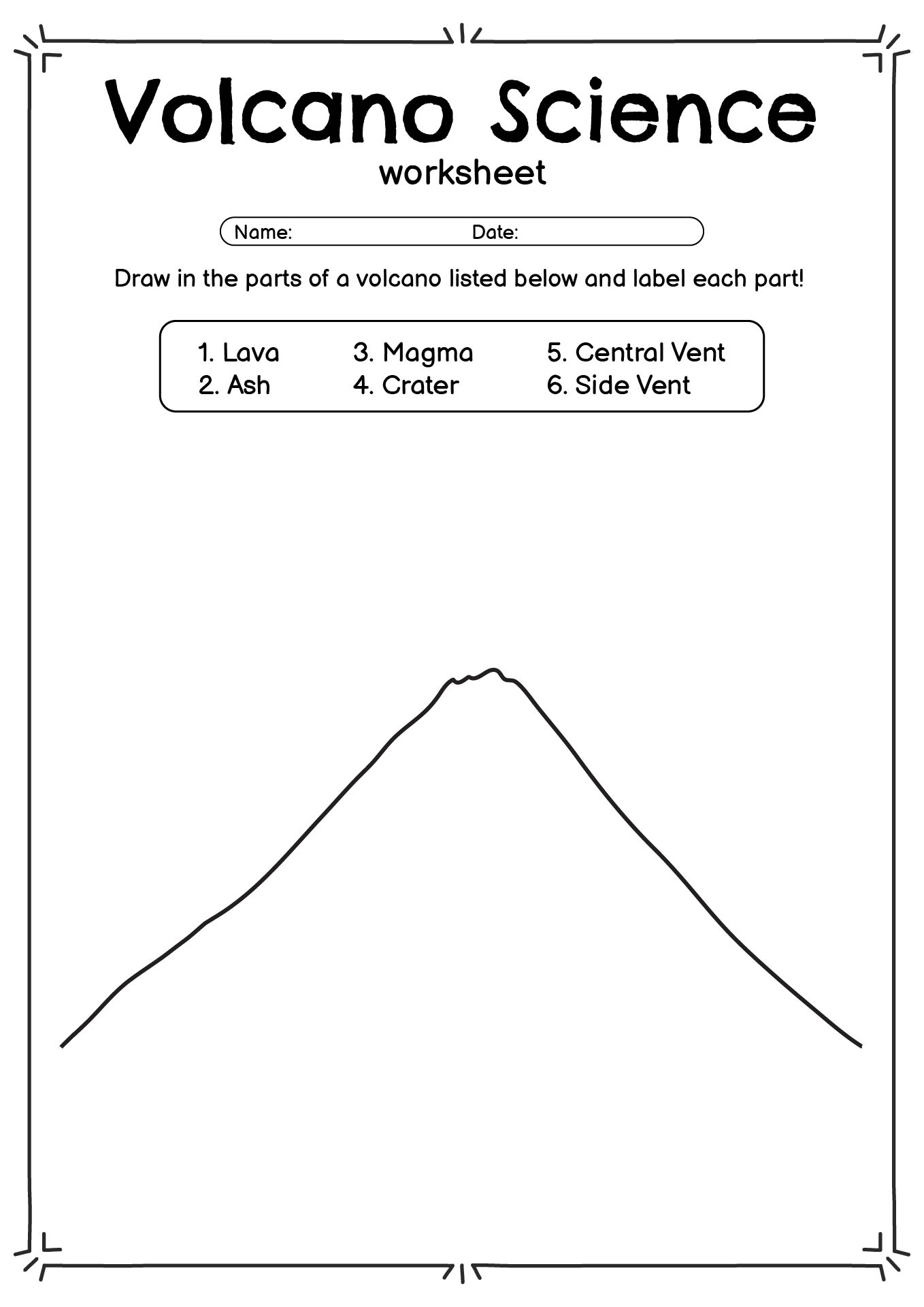 2nd Grade Volcano Science Activities