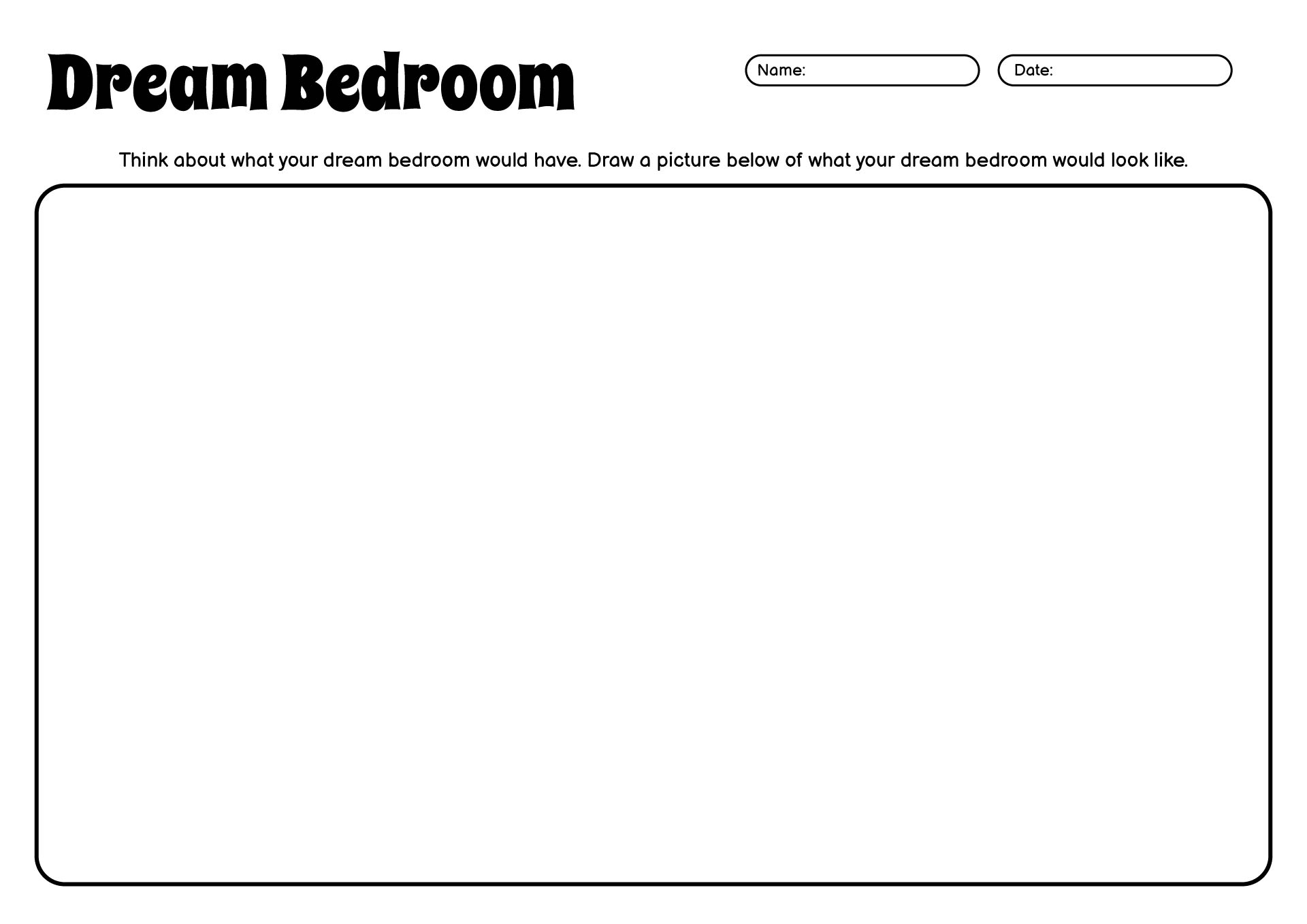 Dream Bedroom Worksheet