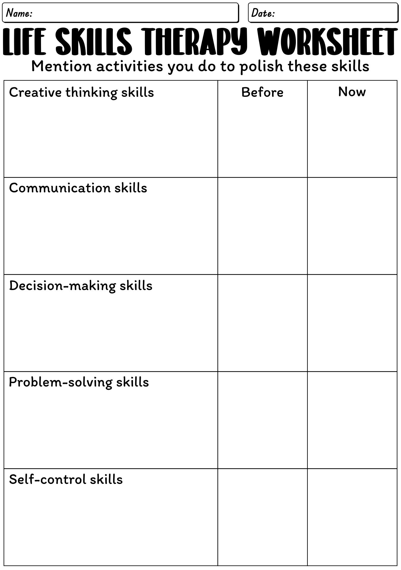 Life Skills Activities for Adults in Recovery Workbook