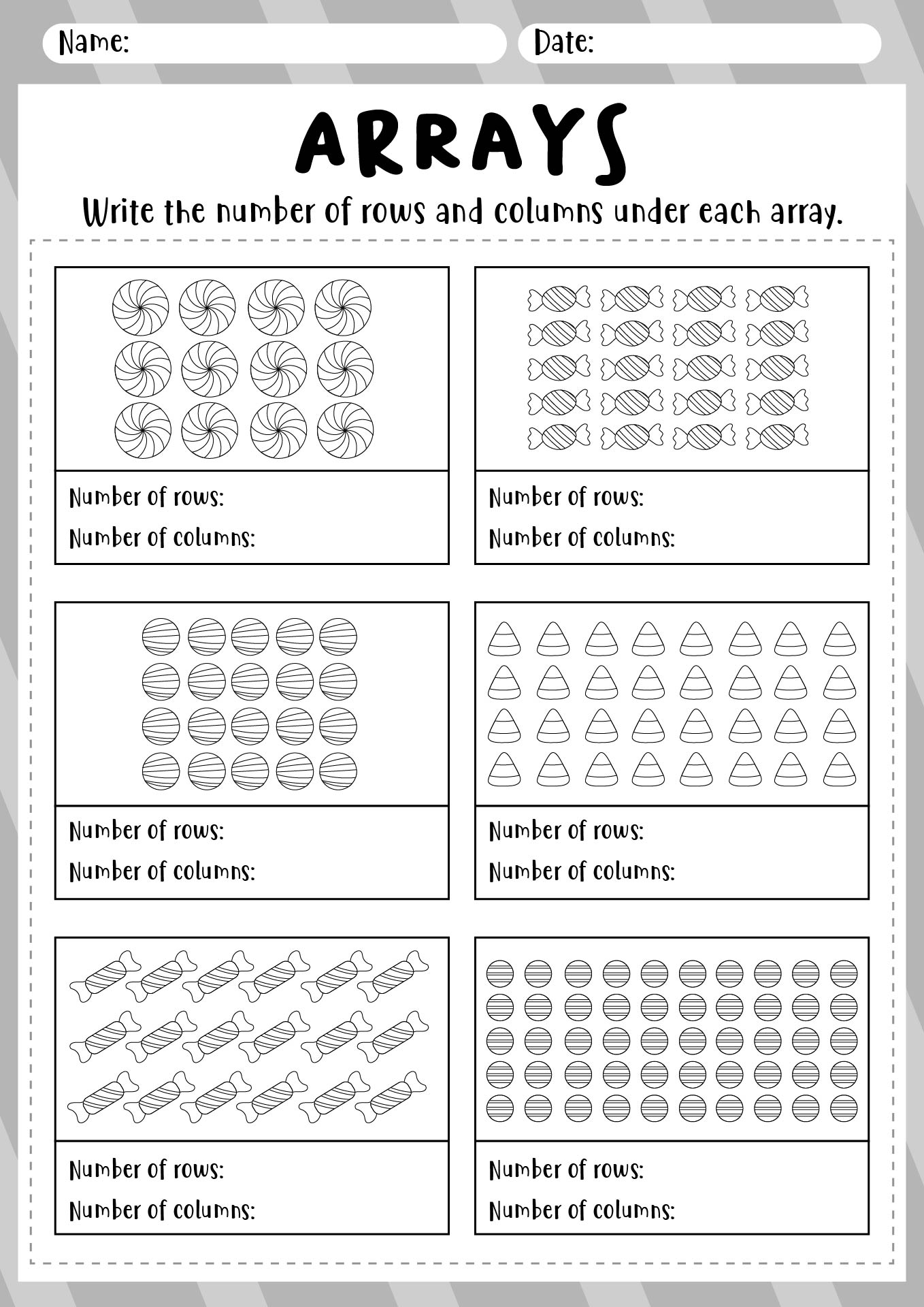 Repeated Addition Arrays Worksheets 2nd Grade