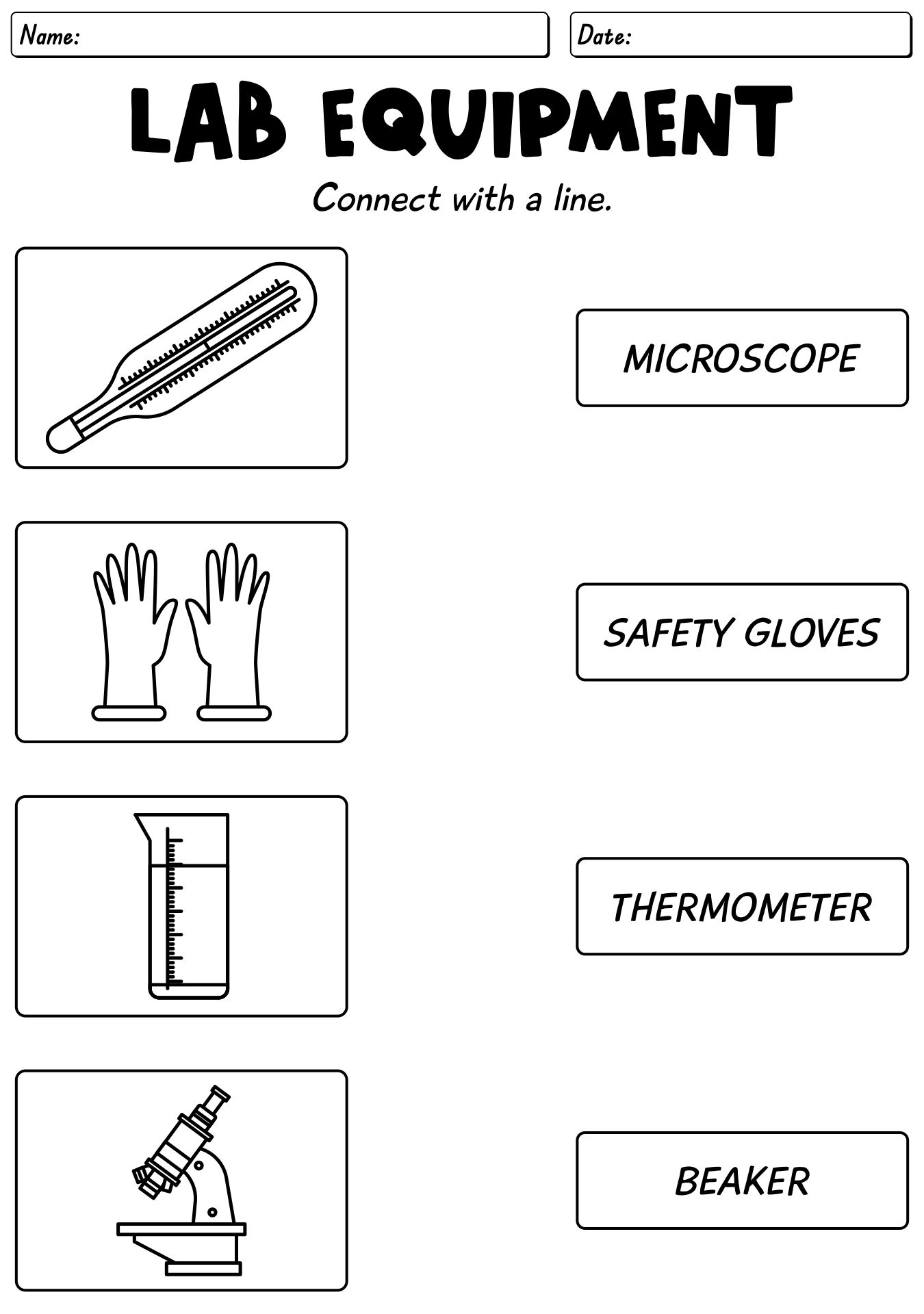 Chemistry Lab Instrumentation Worksheet