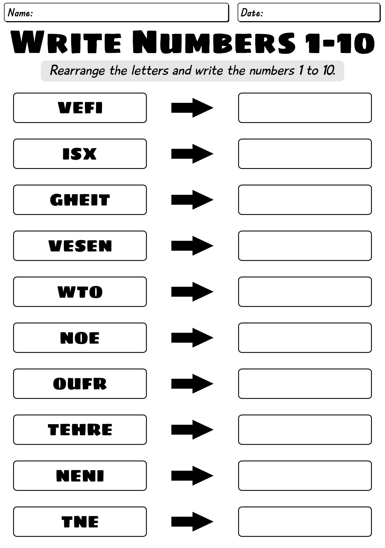 Interactive ESL Numbers Exercises for Kids