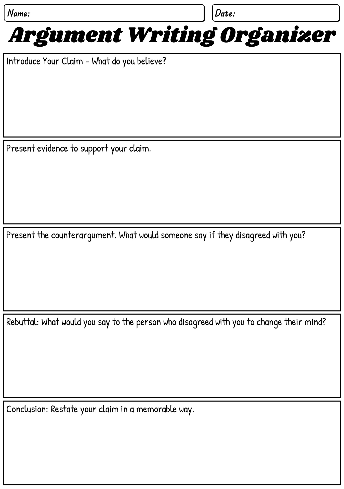 Argumentative Essay Opening Paragraph Exercises