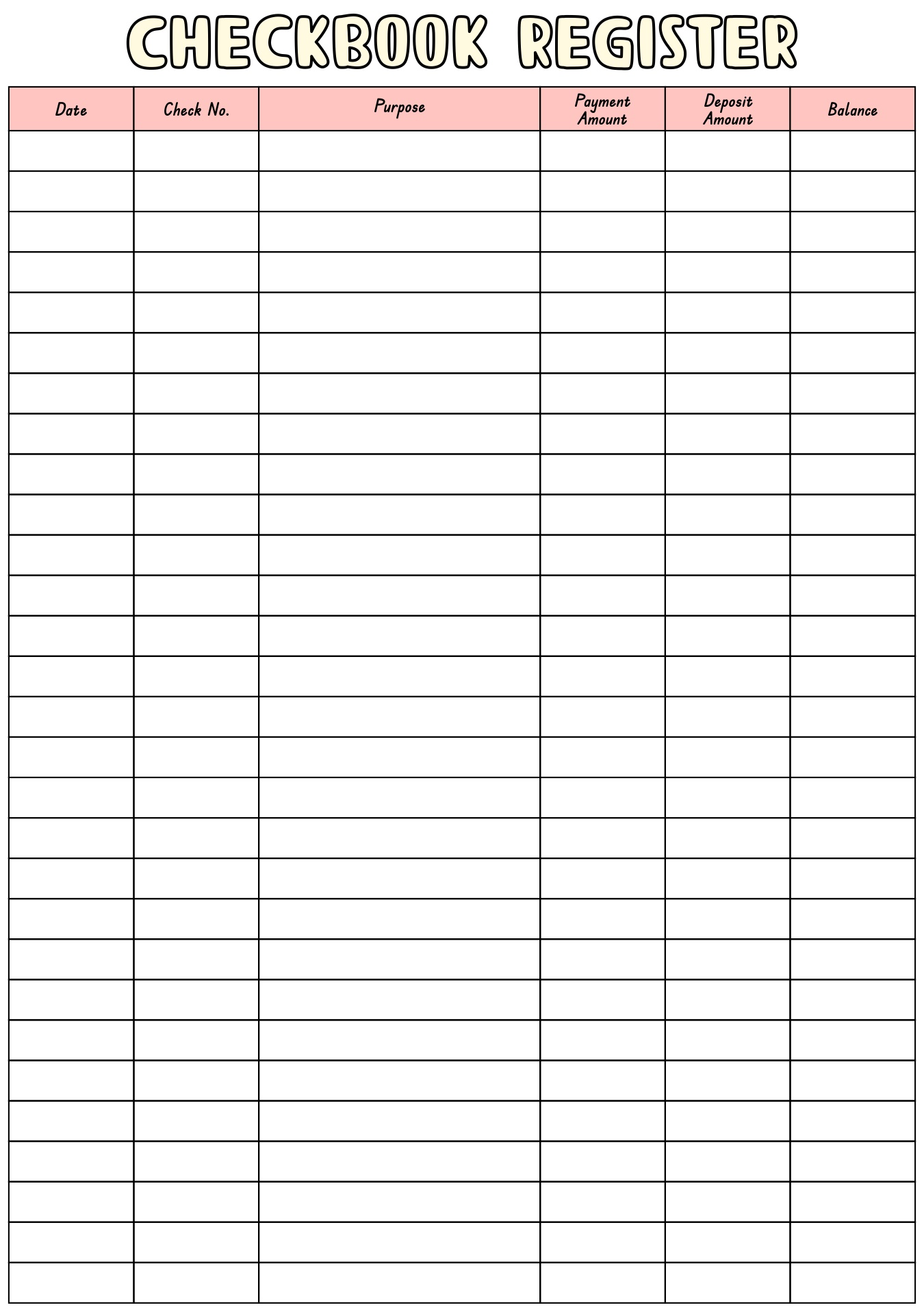 Daily Checkbook Management Worksheet