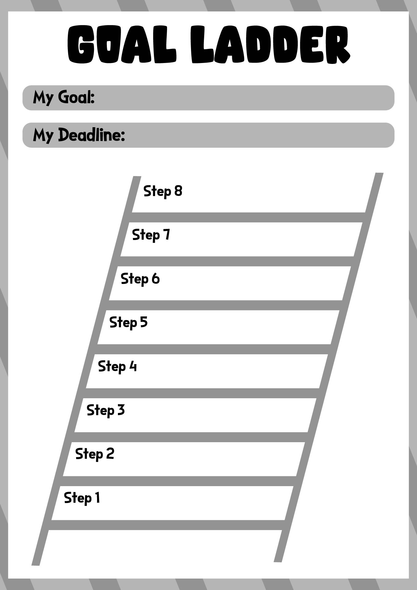 Goal Ladder Activity for Students