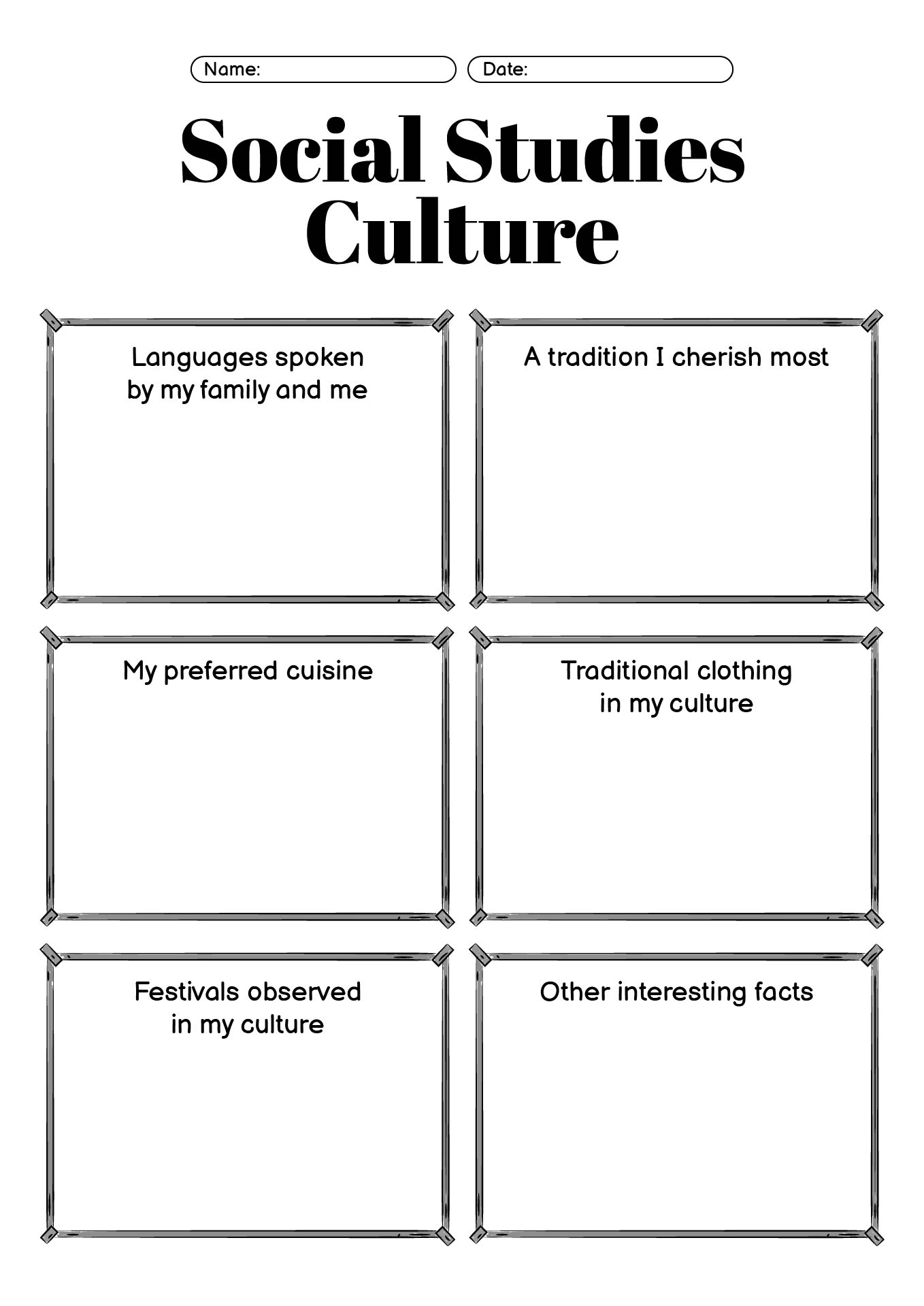 High School Social Studies Cultural Diversity Activities