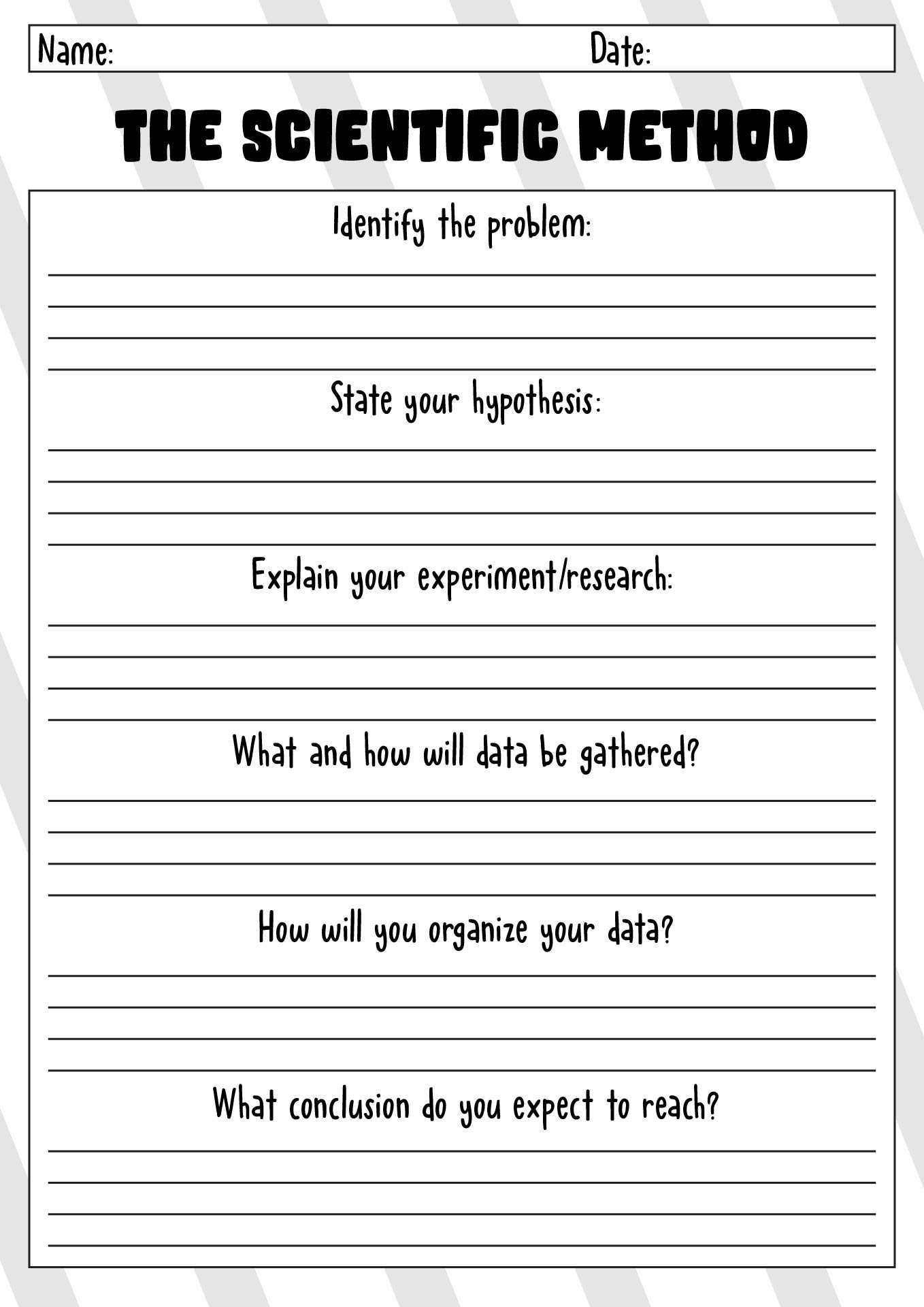 Scientific Method Lesson Plans Grade 5