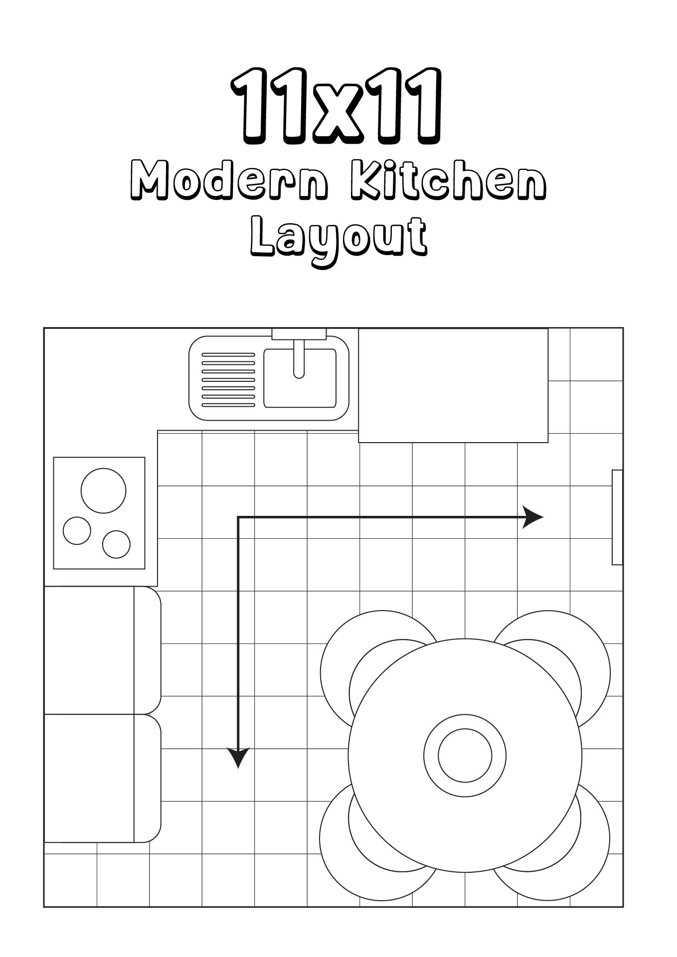 11x11 Modern Kitchen Layout Ideas