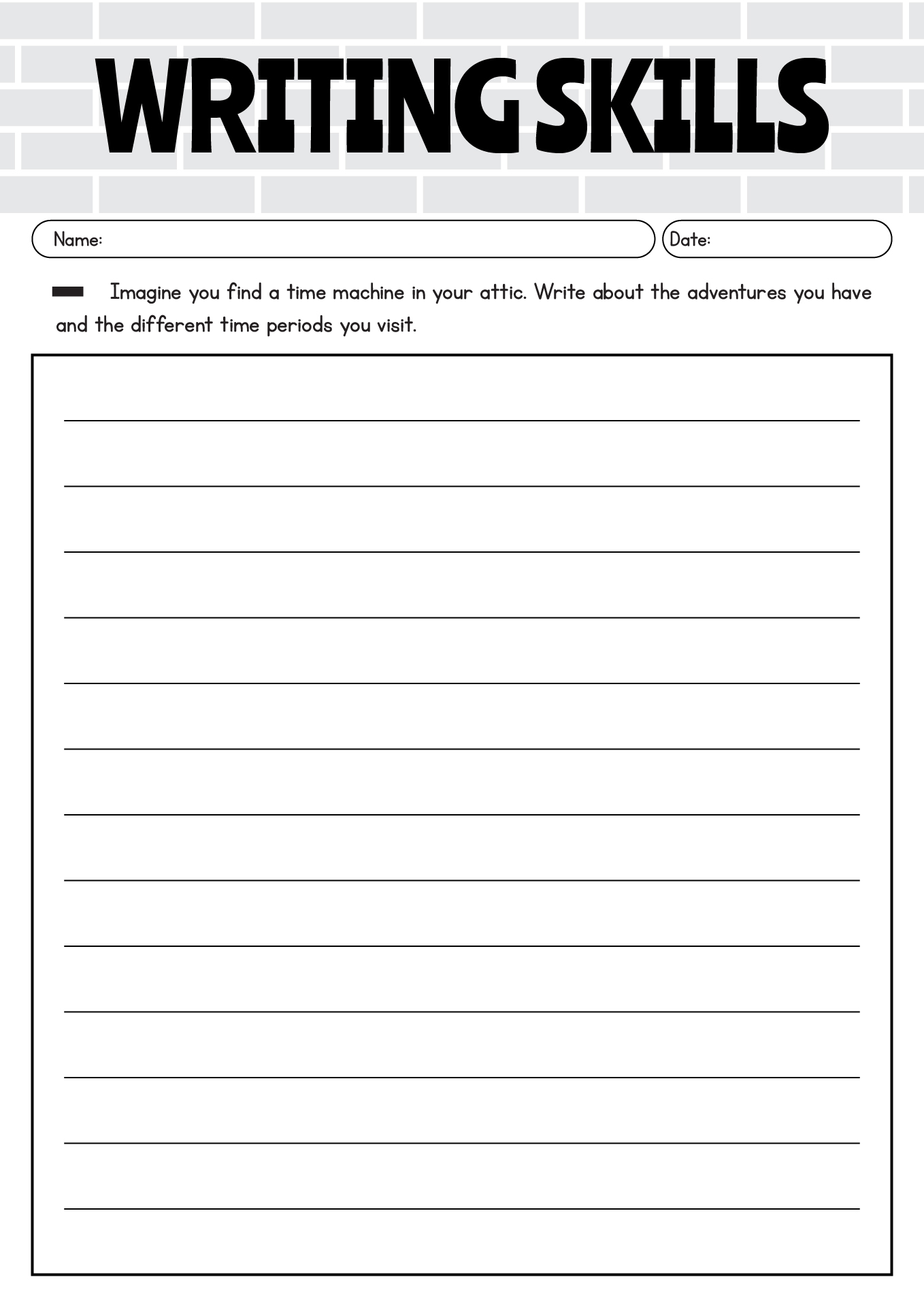 6th Grade Writing Skills Exercises