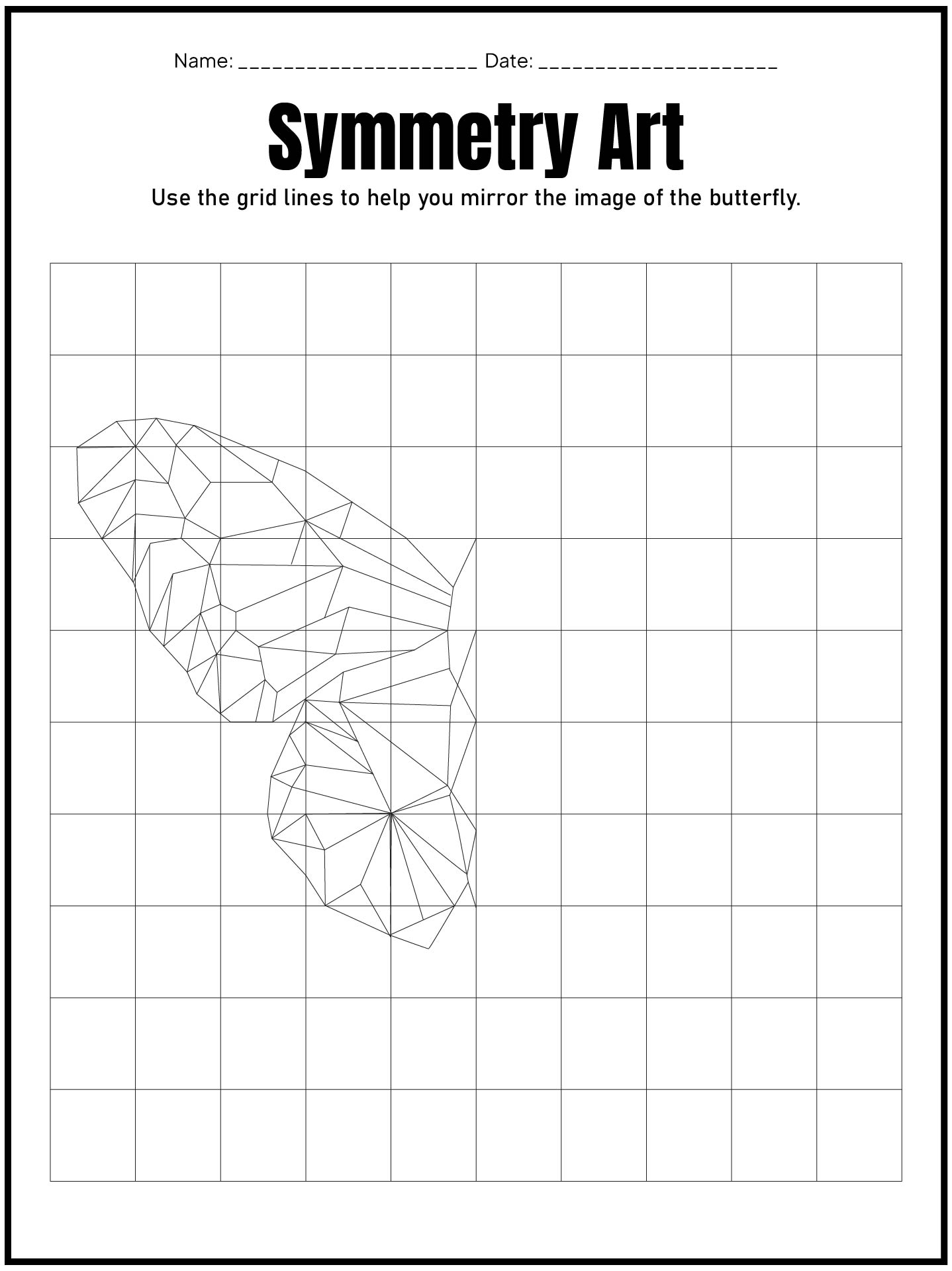 Bilateral Symmetry Art Projects