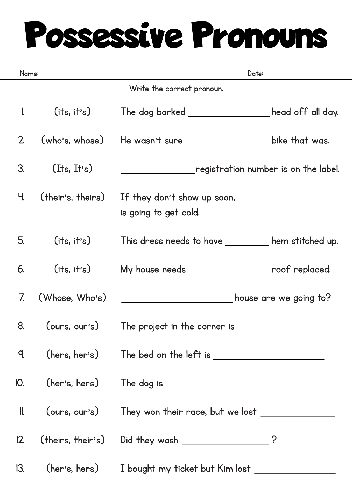 Language Arts Activities For Sixth Graders