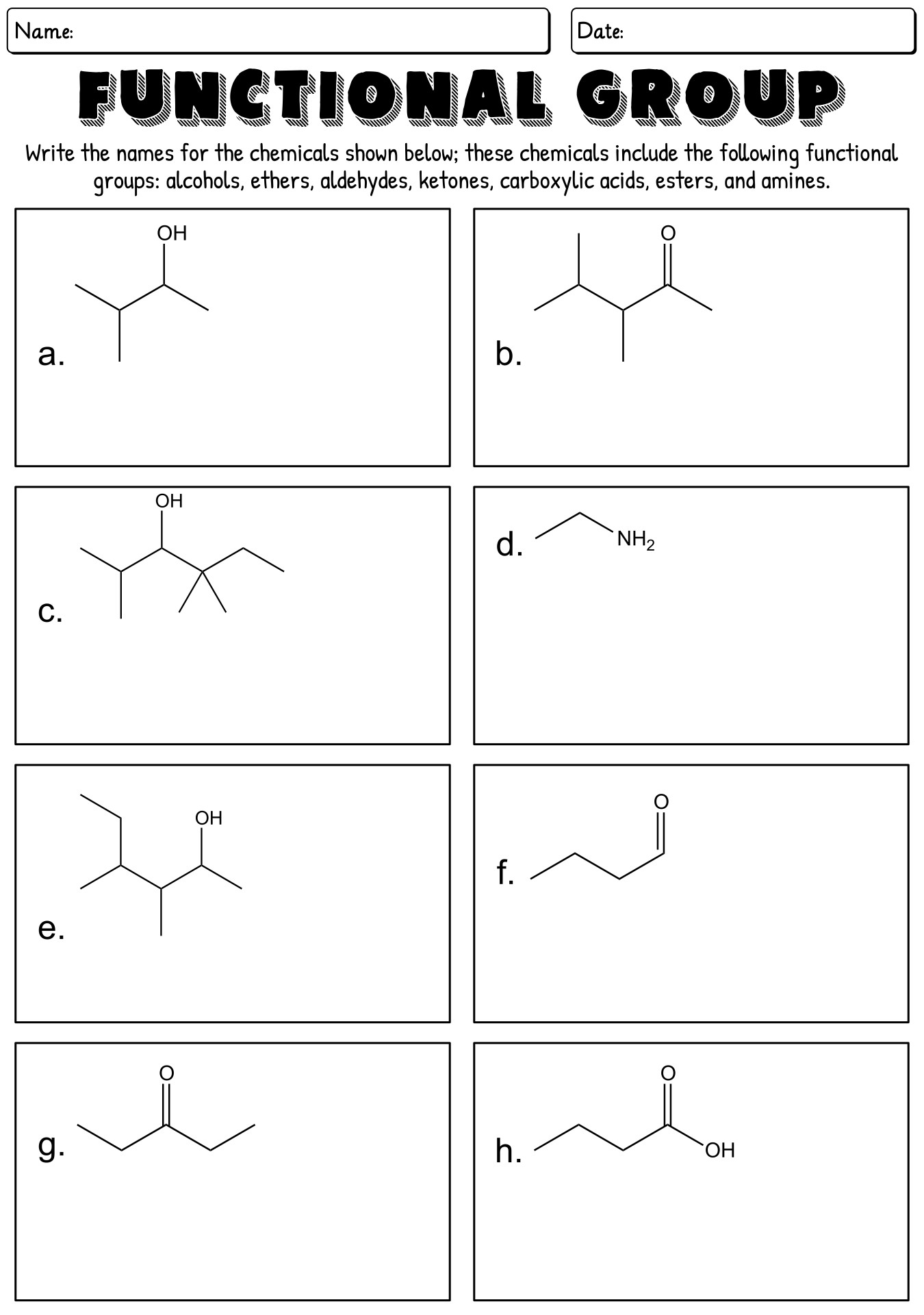 Naming Carboxylic Acid Derivatives Practice Problems