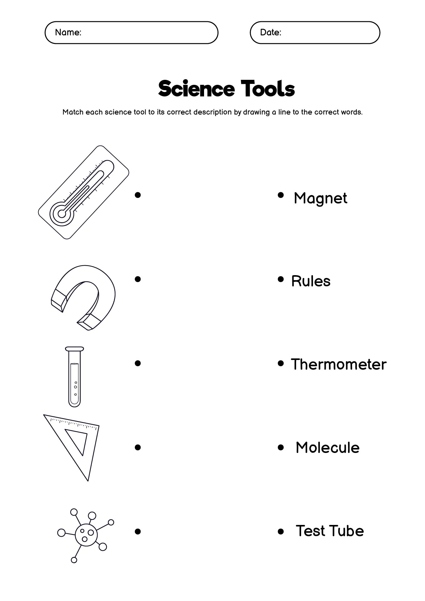 Science Tools Vocabulary Activities