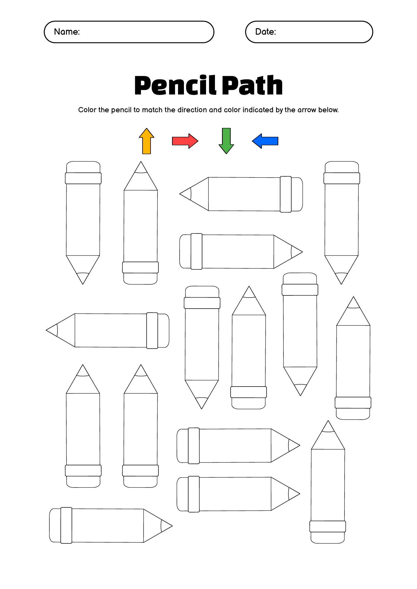 Visual Scanning Activities for Preschoolers Printable