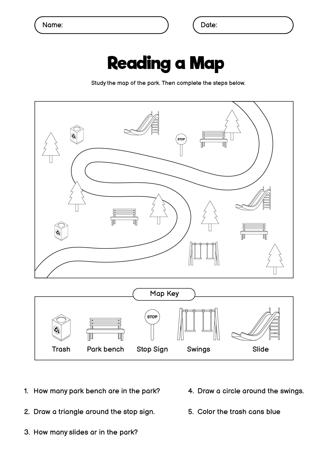 Beginner Map Reading Activities