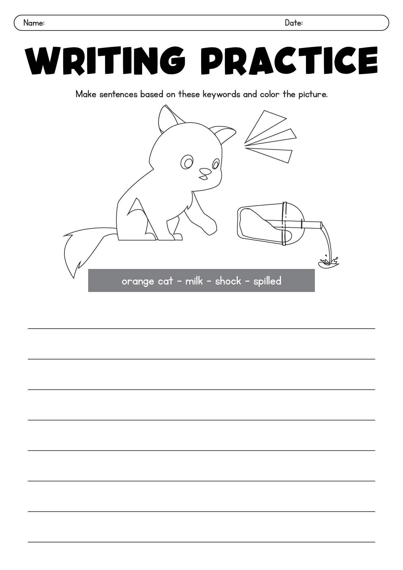 English Guided Writing Exercises for Primary Schools